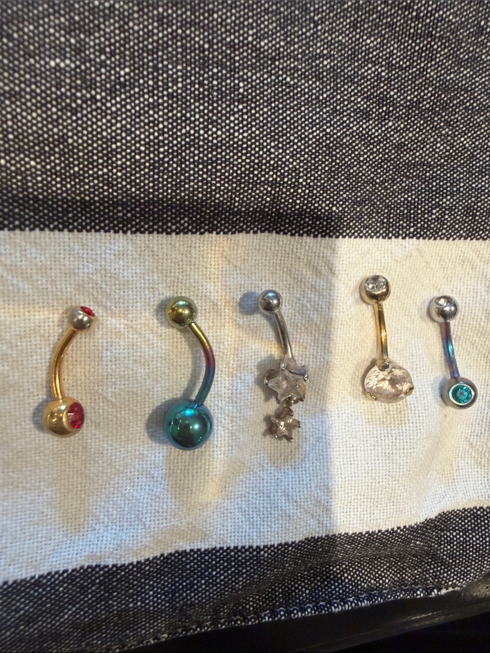 Assorted Titanium Women's Belly Button Rings - Picture 2 of 2